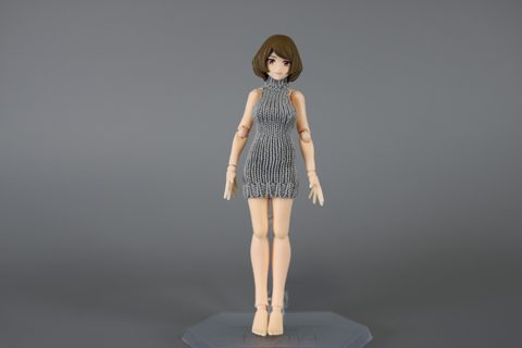 figma 女性body（チアキ） with バックレスセーターコーデ – メタル 