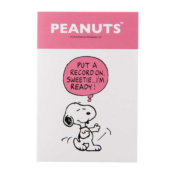 Peanuts ピーナッツ ブック型付箋 Dance スヌーピー フィギュア ホビーの通販なら Metalbox メタルボックス