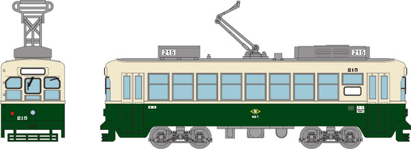 【予約2021年5月】鉄道コレクション 長崎電気軌道200形 215号車 トミーテック