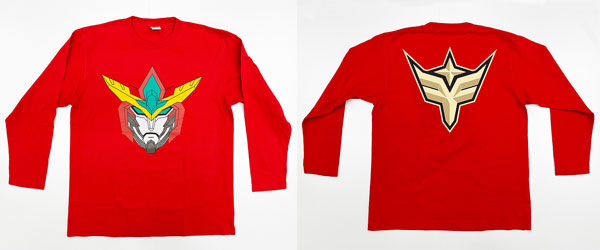 【予約2024年06月】勇気爆発バーンブレイバーン 勇気爆発フェイス ロングTシャツ Red[M] グッドスマイルカンパニー