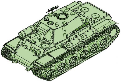 【予約2021年9月】1/35 KV-1重戦車 簡易生産型/戦車兵セット 09597 トランペッターモデル