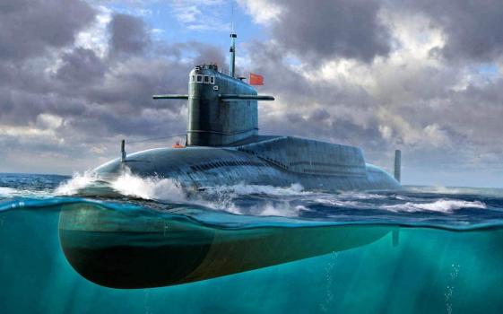 【予約2021年9月】1/144 中国人民解放軍海軍 092型潜水艦 05910 トランペッターモデル