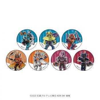【予約2024年07月】缶バッジ「仮面ライダーガッチャード」01 (グラフアートイラスト) 7パック入りBOX A3