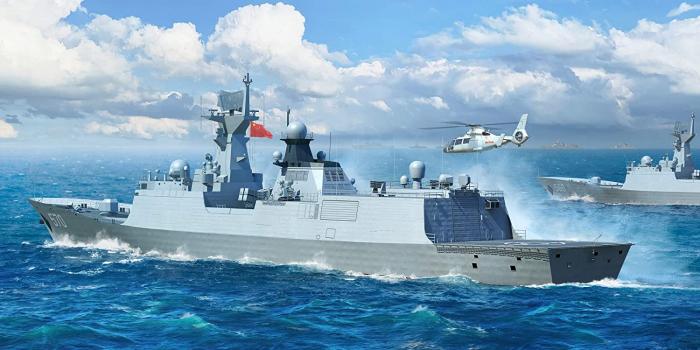 【予約2021年10月】1/700 中国人民解放軍海軍 054A型 ミサイル・フリゲート艦 06727 トランペッターモデル