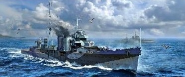 【予約2021年10月】1/350 イギリス海軍 軽巡洋艦 HMS コロンボ 05363 トランペッターモデル