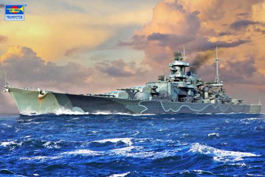 【予約2021年10月】1/700 ドイツ海軍 巡洋戦艦 シャルンホルスト 06737 トランペッターモデル