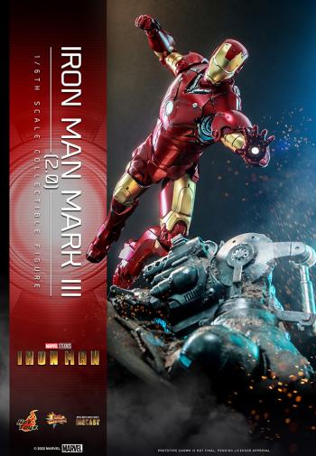 【予約2023年12月】ムービー・マスターピース DIECAST 『アイアンマン』 1/6スケールフィギュア アイアンマン・マーク3 (2.0版) ホットトイズ