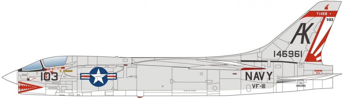 【予約2022年1月】≪送料無料≫1/144 アメリカ空軍 F-8Cクルセイダー “ミグキラー” 2機セット PDR-32 プラッツ