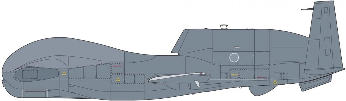 【予約2022年1月】≪送料無料≫1/72 アメリカ空軍 無人偵察機 RQ-4B グローバルホーク “2021” 航空自衛隊 2021仕様デカール付き 特別版 AC-54SP プラッツ