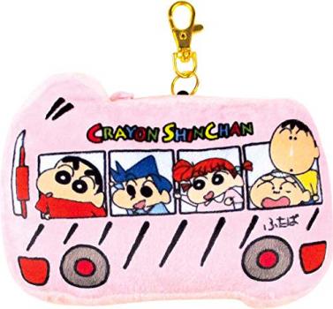 ティーズファクトリー クレヨンしんちゃん バス型パスケース ピンク H11×W15.5×D4cm KS-5533342