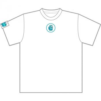 【予約2022年3月】Among Us ねんどろいどぷらす Tシャツ Crewmate Cyan グッドスマイルカンパニー