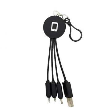 ナンデモ充電くん （スマホマーク：黒） 充電ケーブル USB 各スマートフォン全機種対応