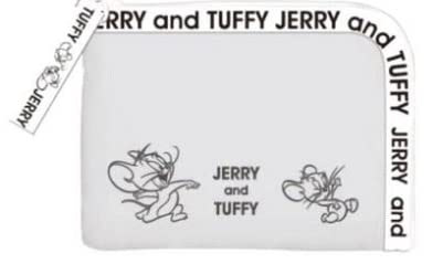 トムとジェリー ロゴテープシリーズ ミニ財布 グレー ジェリーとタフィー