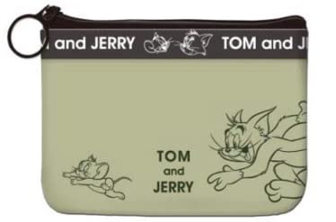 トムとジェリー ロゴテープシリーズ ティッシュポーチ カーキ トムとジェリー