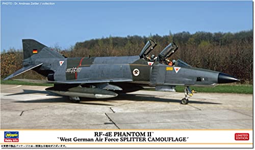 【予約2023年7月】ハセガワ 1/72 西ドイツ軍 RF-4E ファントムII スプリッター迷彩 プラモデル 02445