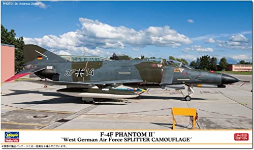 【予約2023年6月】ハセガワ 1/72 西ドイツ空軍 F-4F ファントムII スプリッター迷彩 プラモデル 02443
