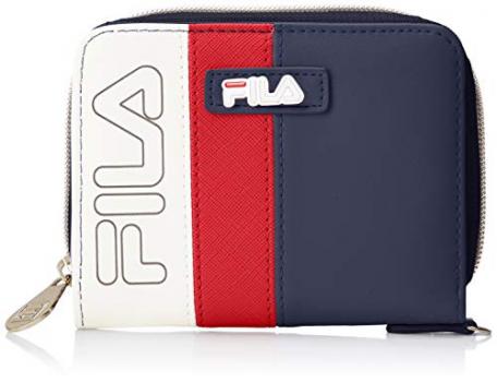 [フィラ] 財布 折財布 ラウンドファスナー 二つ折り コネクト レディース FIMS-0302NVRD ネイビー/レッド
