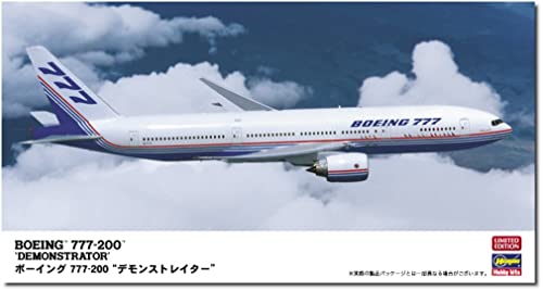 【予約2023年8月】ハセガワ 1/200 ボーイング 777-200 デモンストレイター プラモデル 10857