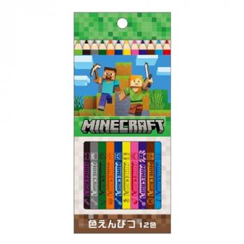 ケイカンパニー Minecraft マインクラフト 色鉛筆 12色セット H174×Φ7mm MCT-IE