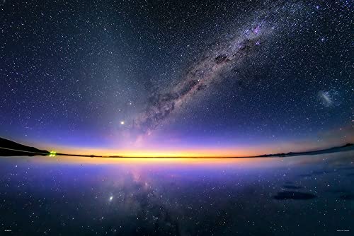 1000ピース ジグソーパズル KAGAYA 天空の鏡が映す夜明けの天の川（ウユニ塩湖） (50ｘ75cm)【送料込み】