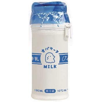 オバケーヌ パロディペンケース 牛乳ビン型 ペンポーチ 筆箱