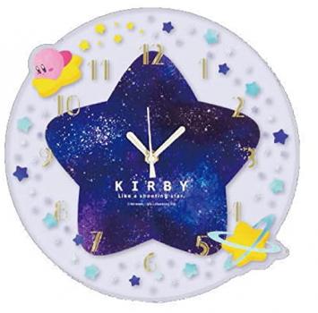 【予約2022年7月下旬】マリモクラフト 星のカービィ アクリル壁掛け時計 ワープスター W24×H24×D1.5cm HKB-026