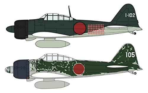 【予約2023年4月】ハセガワ 1/72 日本軍 三菱 A6M2b/A6M3 零式艦上戦闘機 21型/22型 ラバウルエースセット プラモデル 02437
