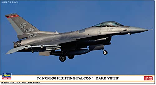 【予約2023年6月】ハセガワ 1/48 アメリカ空軍 F-16CM-50 ファイティングファルコン ダークバイパー プラモデル 07522