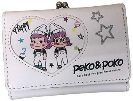 peko＆poko ペコちゃん がま口ミニ財布 ホワイト PEK2-2