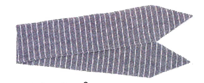 カームストライプ ネックスカーフ FREEサイズ ネイビー 綿100％ サッカー生地 インド製 QS-108-502
