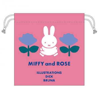 ミッフィー ミニ巾着 ピンク  MIFFY and ROSE ミッフィー&ローズ