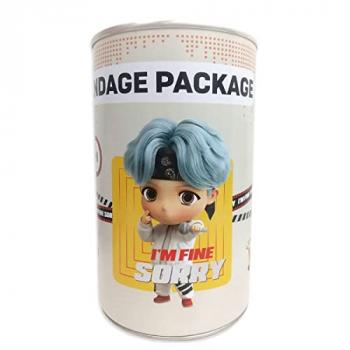【公式グッズ】TinyTAN缶入りばんそうこう 60枚入り 絆創膏 SUGA  MIC Drop.ver BTS グッズ (SUGA)