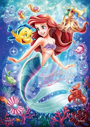 エポック社 108ピース ジグソーパズル ディズニー Ariel(アリエル) -Jewel of the Sea- 【パズルデコレーションコラージュ】 【送料込み】