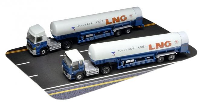 【予約2023年01月】ザ・トラック/トレーラーコレクション 東京ガス LNGトレーラー 2台セット ジオラマ用品