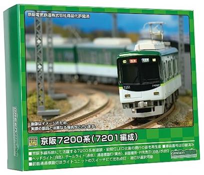 【予約2023年11月】グリーンマックス Nゲージ 京阪7200系 (7201編成)7両編成セット (動力付き) 31538 鉄道模型 電車