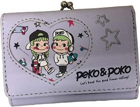peko＆poko ペコちゃん がま口ミニ財布 パープル PEK2-2