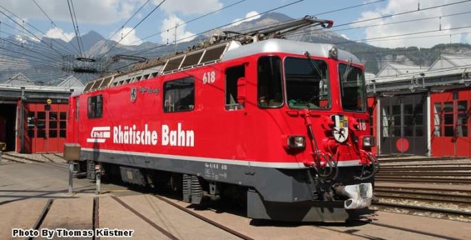KATO Nゲージ アルプスの機関車Ge4/4-II RhBロゴ 3102-3 鉄道模型 電気機関車 赤