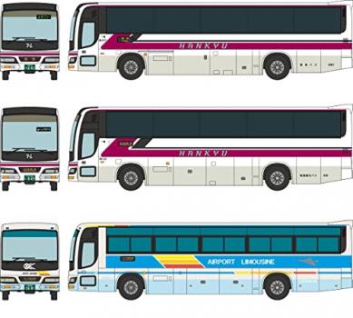 【予約2022年11月】ザ・バスコレクション バスコレ 阪急バスグループ再編記念 3台セット ジオラマ用品
