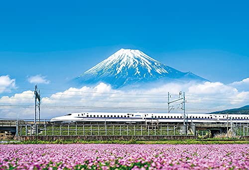 500ピース ジグソーパズル れんげの花と富士山 (静岡) コンパクトピース (26ｘ38cm)【送料込み】