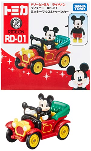 タカラトミー 『 トミカ ドリームトミカ ライドオン ディズニー RD-01 ミッキーマウス&トゥーンカー 』 ミニカー 車 おもちゃ 3歳以上 箱入り 玩具安全基準合格 STマーク認証 TOMICA TAKARA TOMY