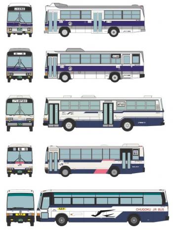 【予約2023年11月】ザ・バスコレクション バスコレ ジェイアールバス35周年記念 本州5社セット ジオラマ用品
