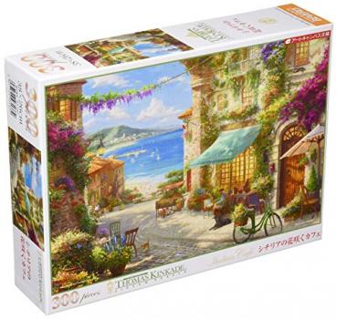 【日本製】 300ピース ジグソーパズル シチリアの花咲くカフェ(26×38cm)【送料込み】