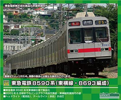 【予約2022年02月】東急電鉄8590系（東横線・8693編成）8両編成セット（動力付き）