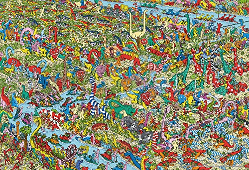 【日本製】ビバリー 1000マイクロピース ジグソーパズル Where's Wally? ジュラシック ゲーム（26×38cm）1000M-005【送料込み】