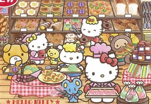 80ピース 子供向けパズル キティのたのしいパン屋さん 【チャイルドパズル】【送料込み】