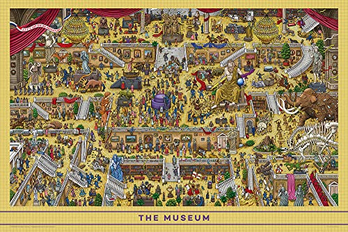 1000ピース ジグソーパズル 迷路探偵ピエール 博物館 (50×75cm) 10-1433【送料込み】