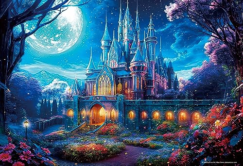 【日本製】ビバリー 500スモールピース ジグソーパズル 月の魔法と輝く城（26×38?）500S-017【送料込み】