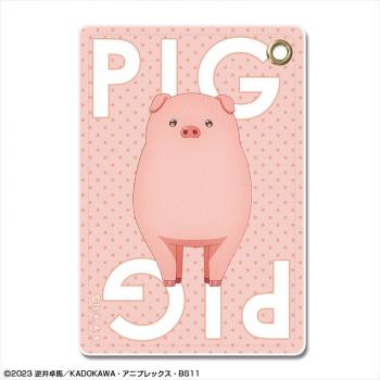 【予約2024年06月】豚のレバーは加熱しろ レザーパスケース デザイン05(豚/B) ライセンスエージェント