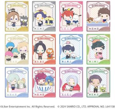 【予約2024年04月】アクリルカード「A3!×Sanrio characters」10/A＆W ブラインド(ミニキャライラスト) 12個入りBOX A3