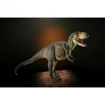 【送料無料】海洋堂　1/20　スケール　ソフトビニール塗装済完成品　Tyrannosaurus　ティラノサウルス　グリーンカラー